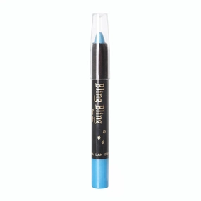 Waterproof Pearlescent Eyeshadow Eyeliner Pencil Glitter Matte Nude Eye Shadow Makeup Pigment Silkworm (Blue 02)