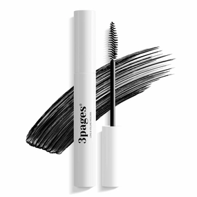 Waterproof Volumizing Black Mascara, Long-Lasting Lash Fixation with Peptide Care, Smudge-Proof, Lengthening Formula for Fuller, Bolder Eyelashes. 0.26 oz