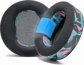 WC Freeze Maxwell - Cooling Gel Replacement Earpads for Audeze Maxwell Headphones by Wicked Cushions - Elevate Comfort, Durability, Thickness & Sound Isolation for Epic Gaming Sessions | 90's Black