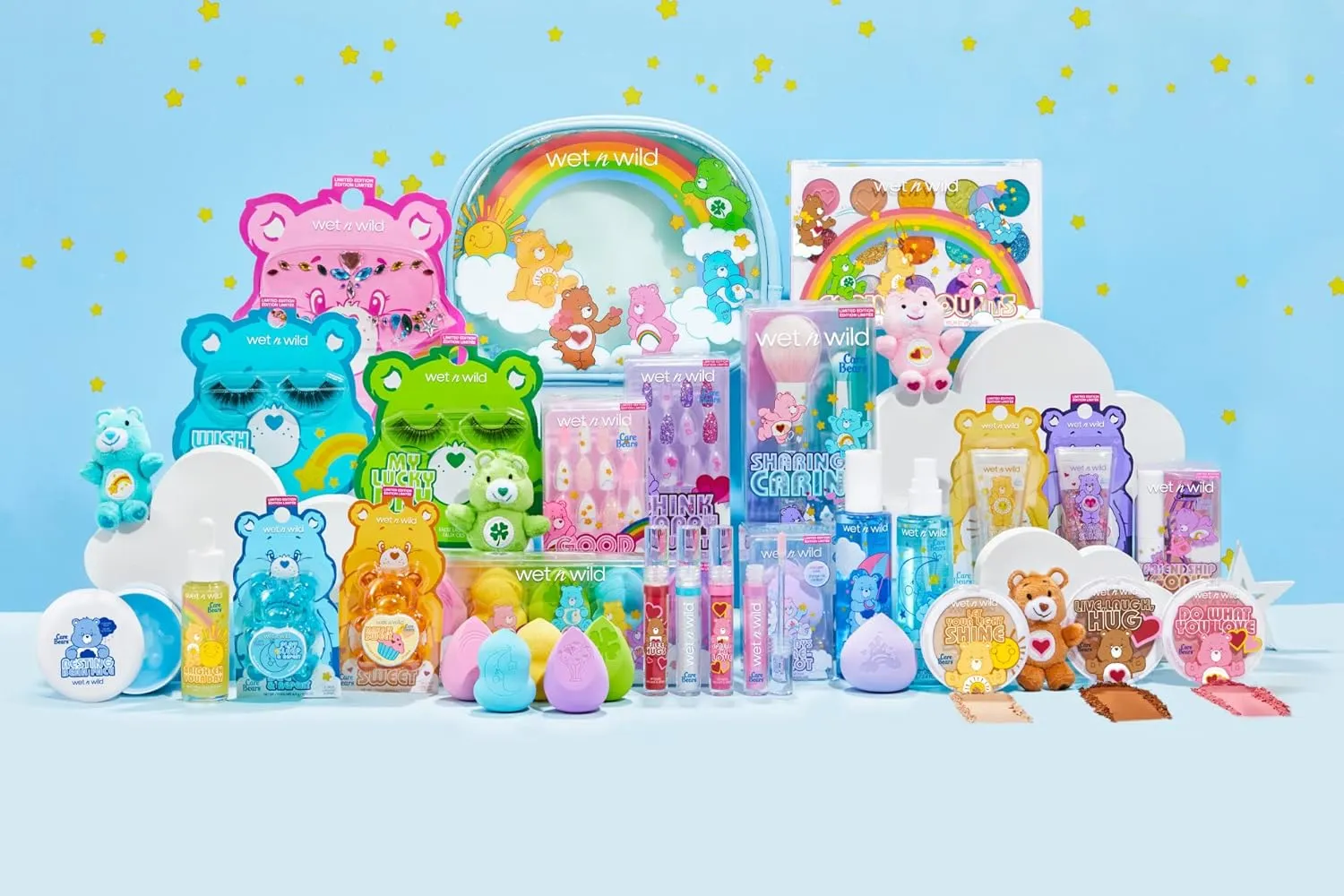 wet n wild Care Bears Eyelash Curler & Mascara Set – Volumizing Black Mascara & High-On Lash Curler, Pinch-Free Curling, Rubberized Grip, Limited-Edition Collectible, Cruelty-Free