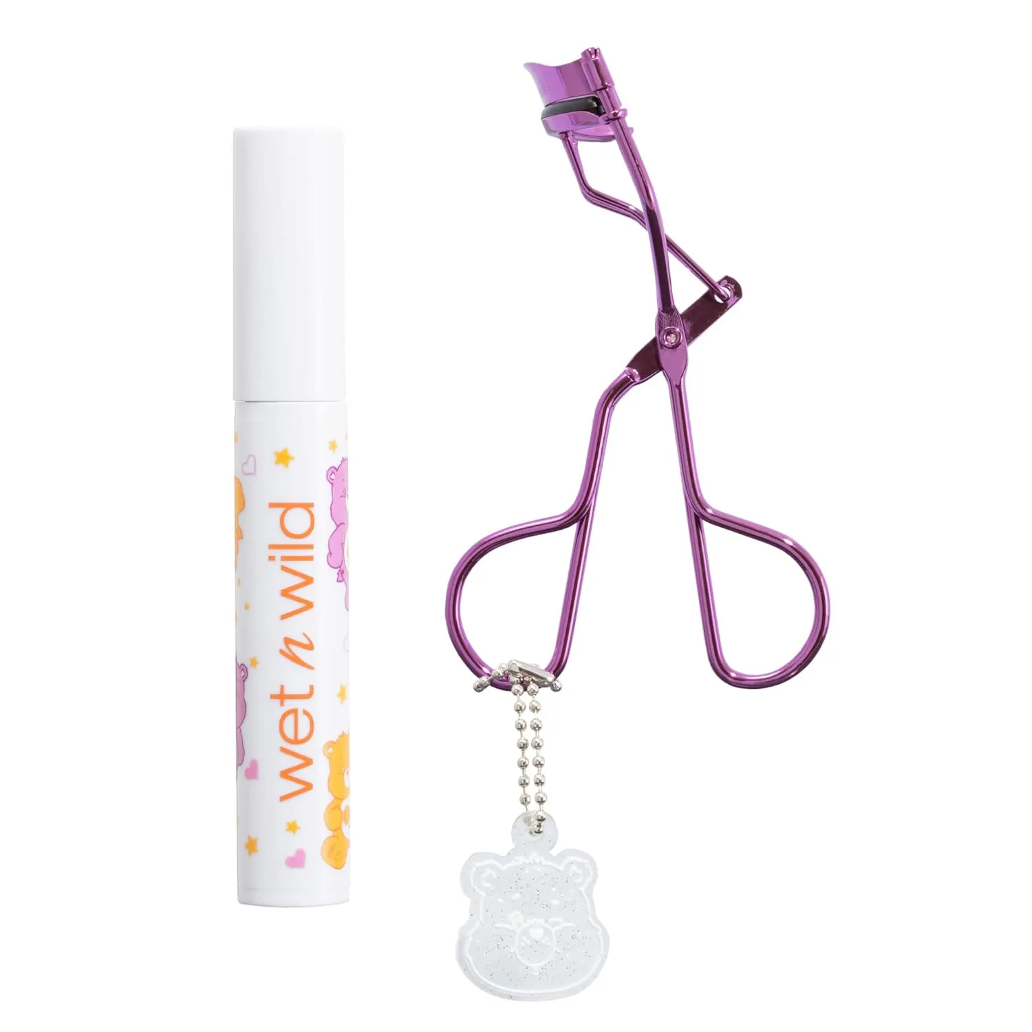 wet n wild Care Bears Eyelash Curler & Mascara Set – Volumizing Black Mascara & High-On Lash Curler, Pinch-Free Curling, Rubberized Grip, Limited-Edition Collectible, Cruelty-Free