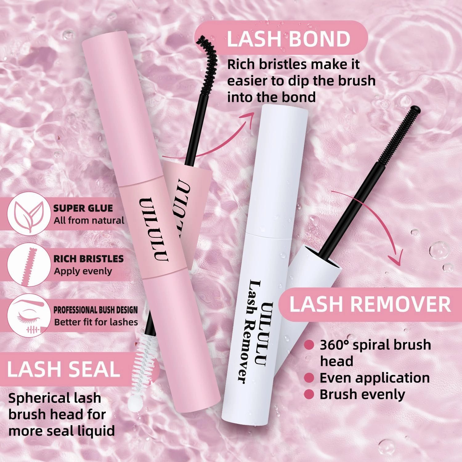 Wispy Lash Clusters Kit 10-18mm Mix D Curl Eye Lashes Wispy Lash Cluster False Eyelash Clusters DIY Lash Extension Kit with Lash Bond & Seal, Lash Glue Remover, Lash Tweezers(U13 Lash Kit)