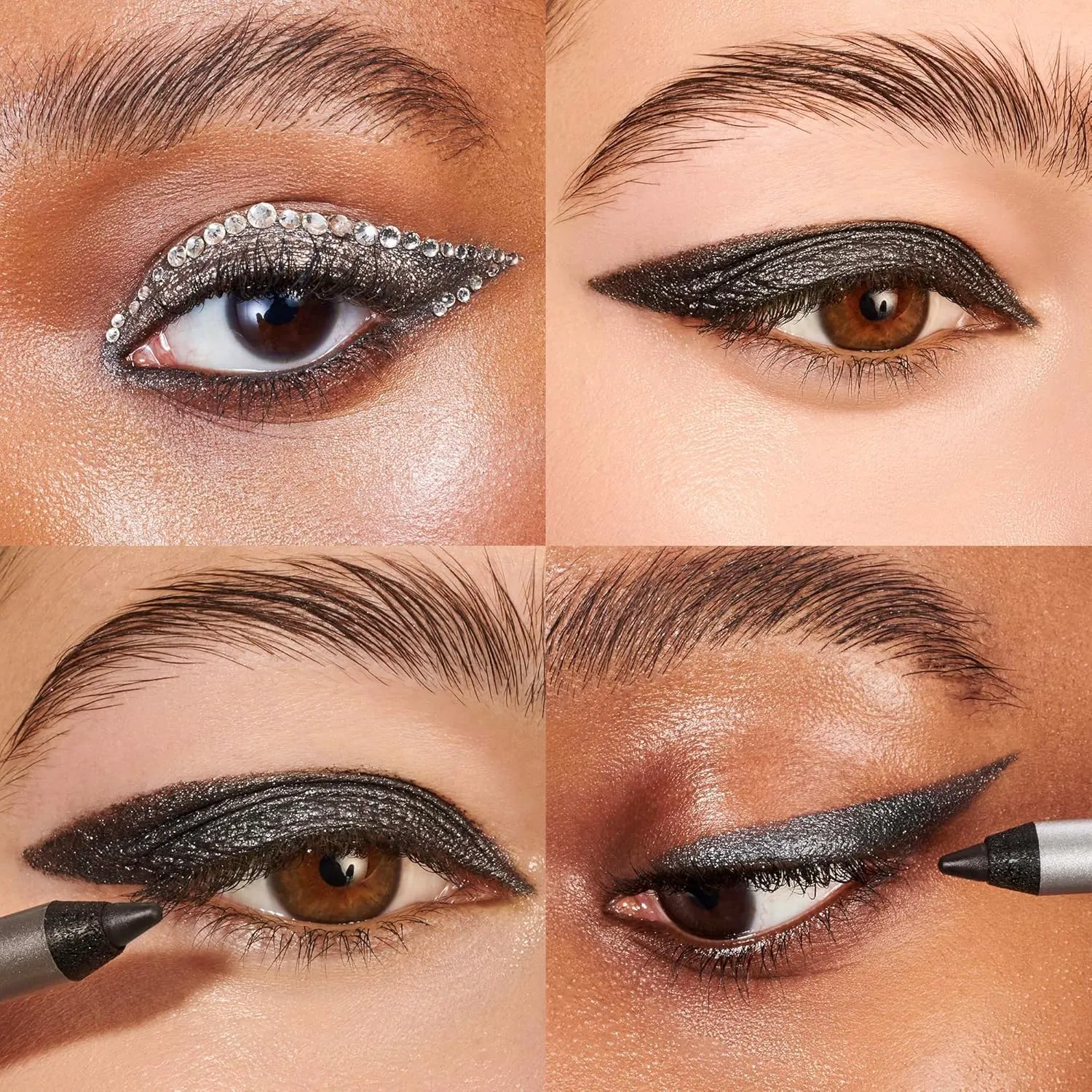 Wonderskin 1440 Longwear Blue Glitter Waterproof Eyeliner Pencil - Sharpenable Eyeliner Pencil and Smudge Proof Eye Liner Pencils (Oyster Blue)