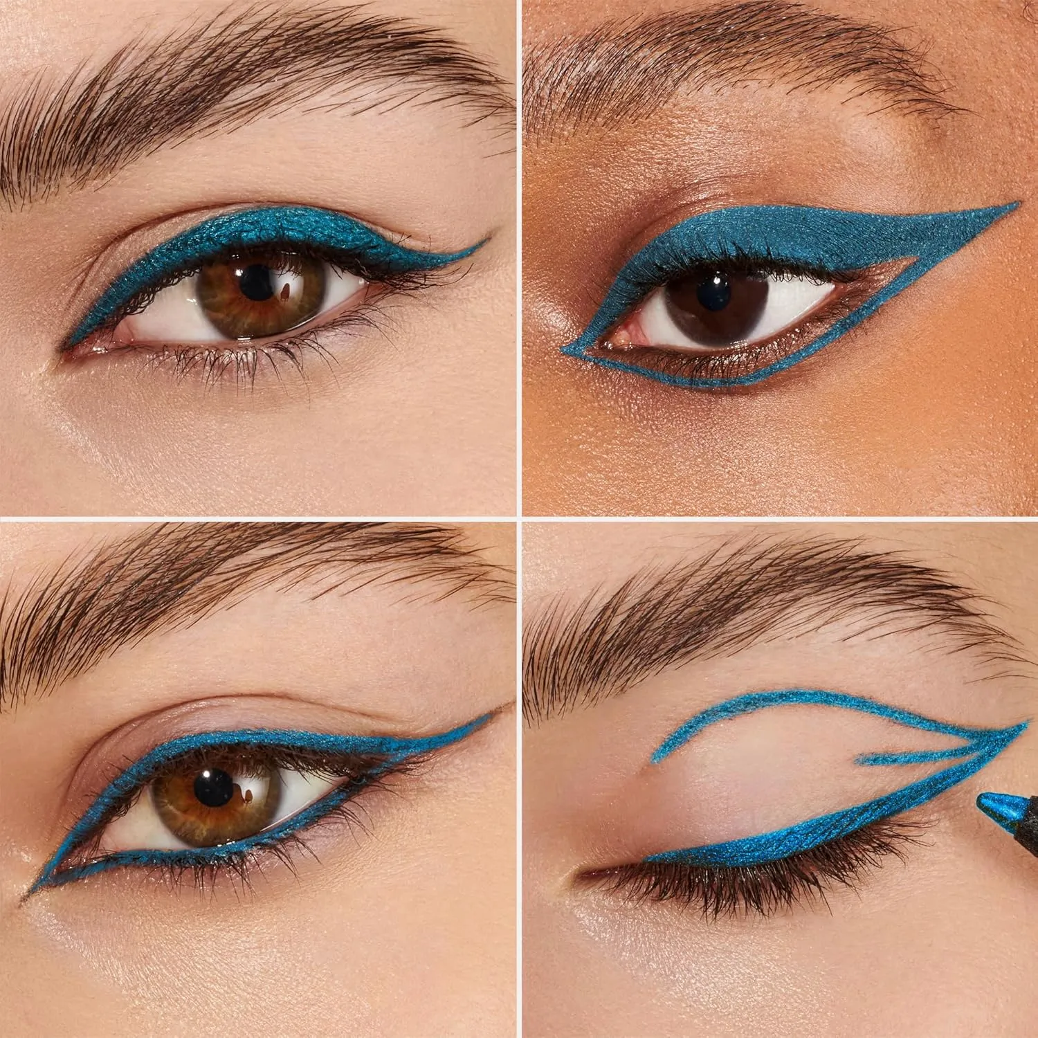 Wonderskin 1440 Longwear Blue Waterproof Eyeliner Pencil - Sharpenable Eyeliner Pencil and Smudge Proof Blue Eye Liner Pencils (Aqua)