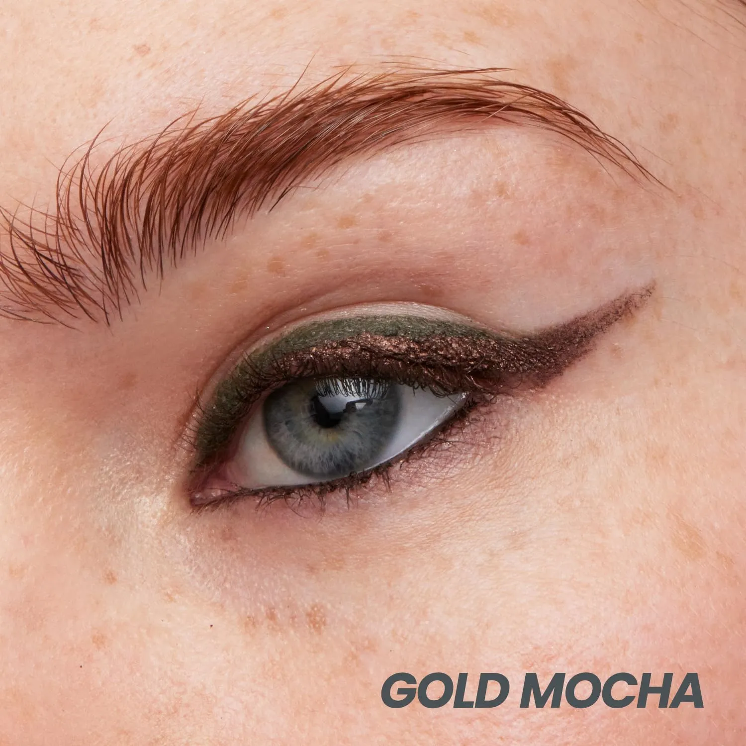 Wonderskin 1440 Longwear Brown Glitter Waterproof Eyeliner Pencil - Sharpenable Eyeliner Pencil & Smudge Proof Brown Eye Liner Pencils (Gold Mocha)
