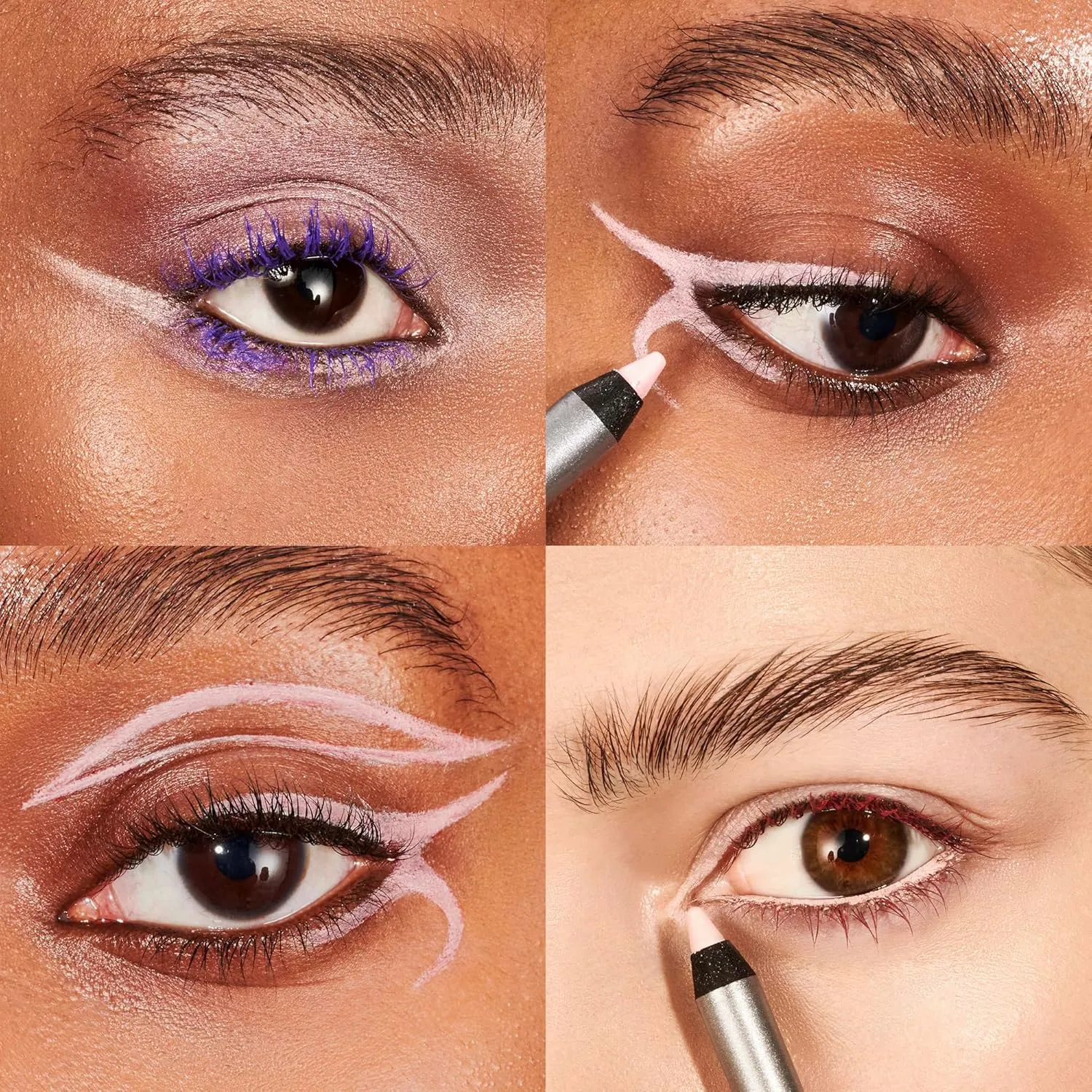 Wonderskin 1440 Longwear Pink Waterproof Eyeliner Pencil - Sharpenable Eyeliner Pencil and Smudge Proof Pink Eye Liner Pencils (Icing)