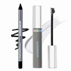 Wonderskin 1440 Longwear Black Waterproof Eyeliner Pencil with Brow Styler Gel
