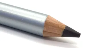 Wood Eyeliner Pencil Water Resistant and Long Lasting Professional Use Eye Makeup in 12 Shades Glides easy and hydrates with aloe enriched formula Made in Germany (Charcoal)