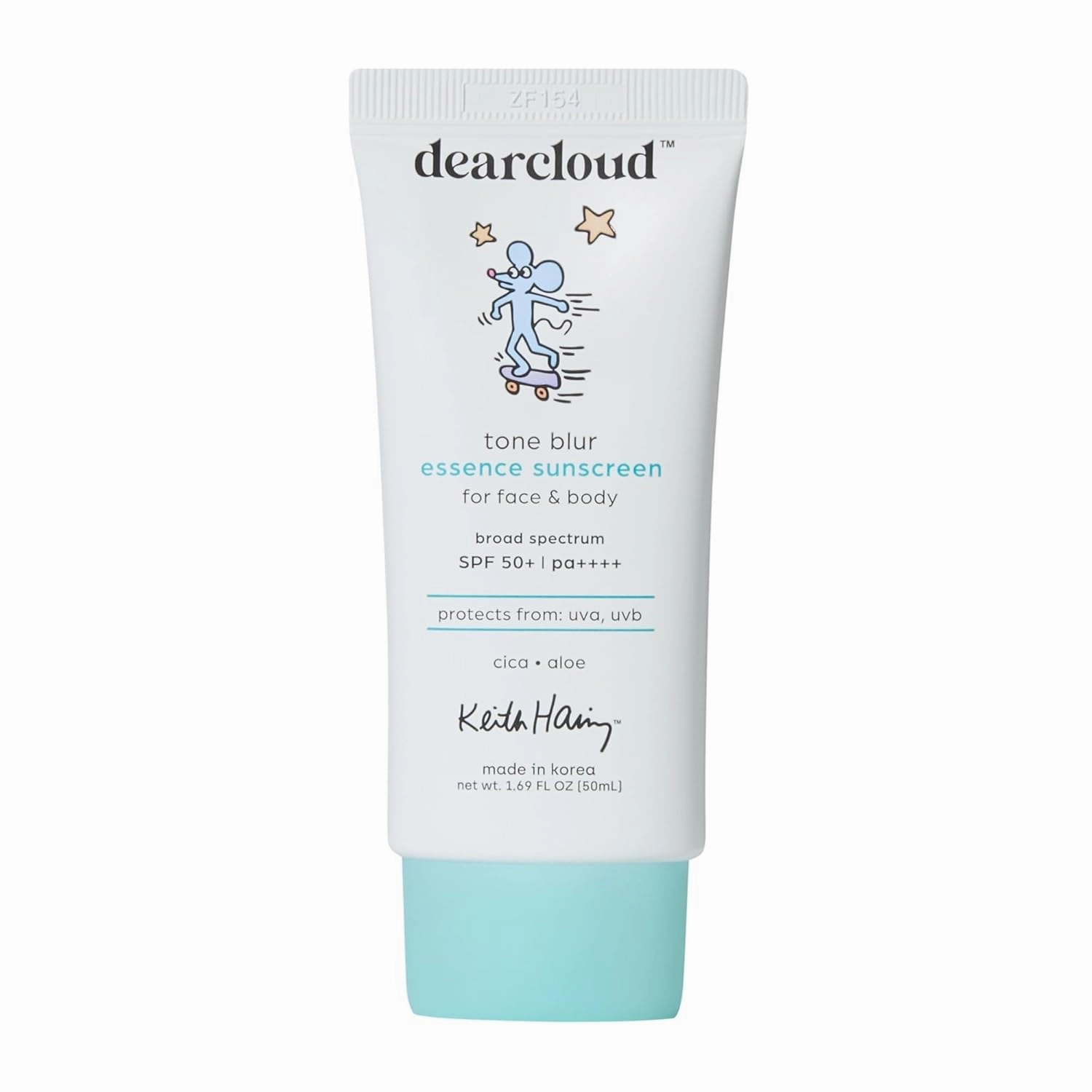 x Keith Haring Tone Blur Essence Sunscreen SPF 50 – Korean Sunscreen for Face, Primer & Vegan (1.69 fl oz)