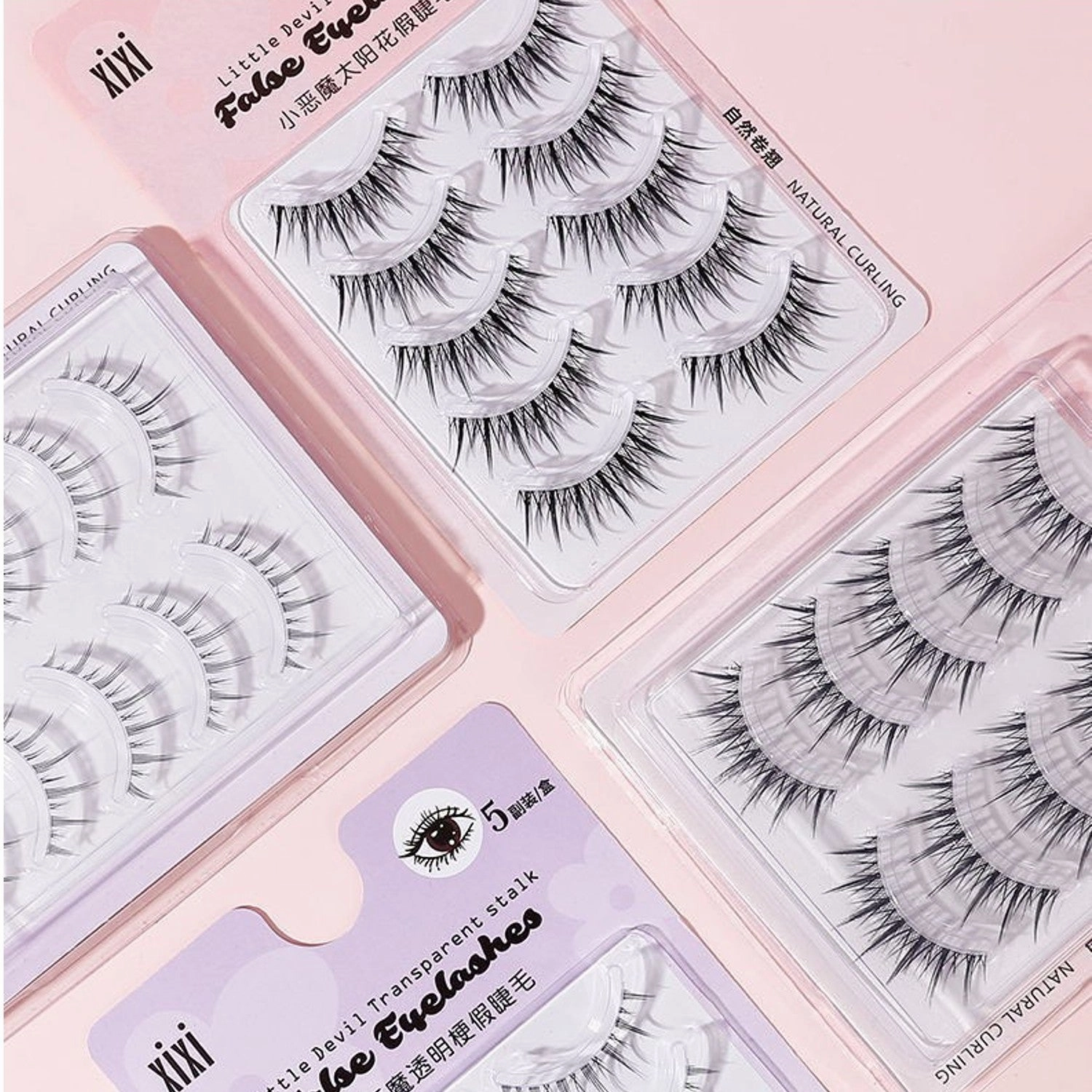 Xixi Little Devil  False Eyelashes 5 Pair - #Sunflower