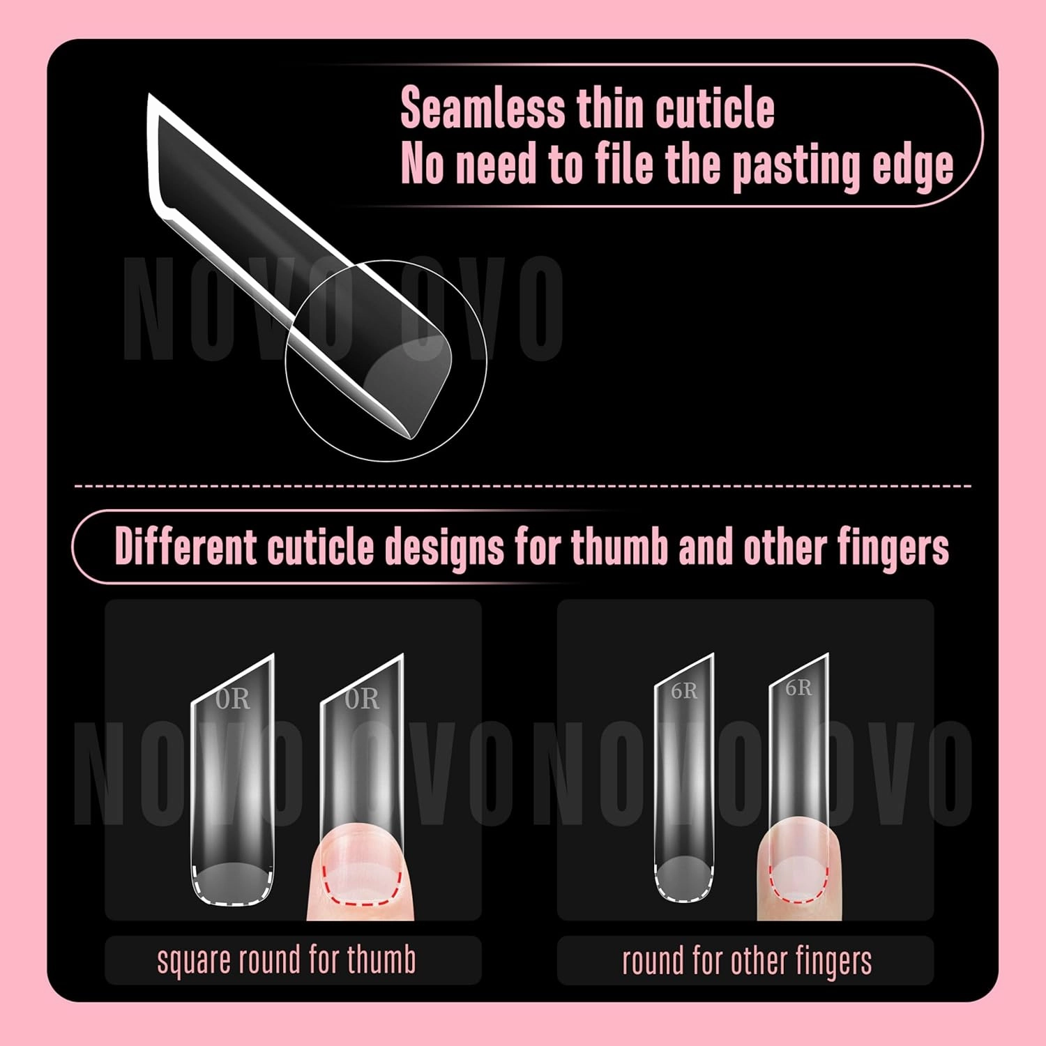 XXL Lipstick Shape Nail Tip, Natural (not Sculpted), Symmetrical Cut Extra Thick False Nails Press On, Full Cover Soft Gel Extension Fake Nail Acrylic Kit French Tip X 15 Size 180pc