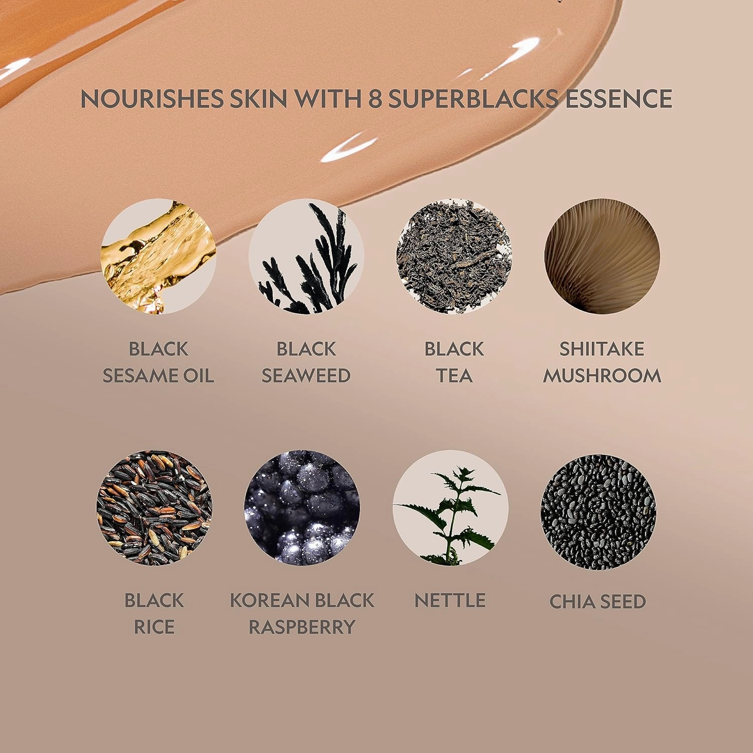 YENSA Serum Foundation Makeup - Super Silk Full Coverage Foundation Enriched with Peptides, Vitamin C & Ferulic Acid to Help Reduce Fine Lines, Wrinkles & Dark Circles - Deep 1 (1 oz)