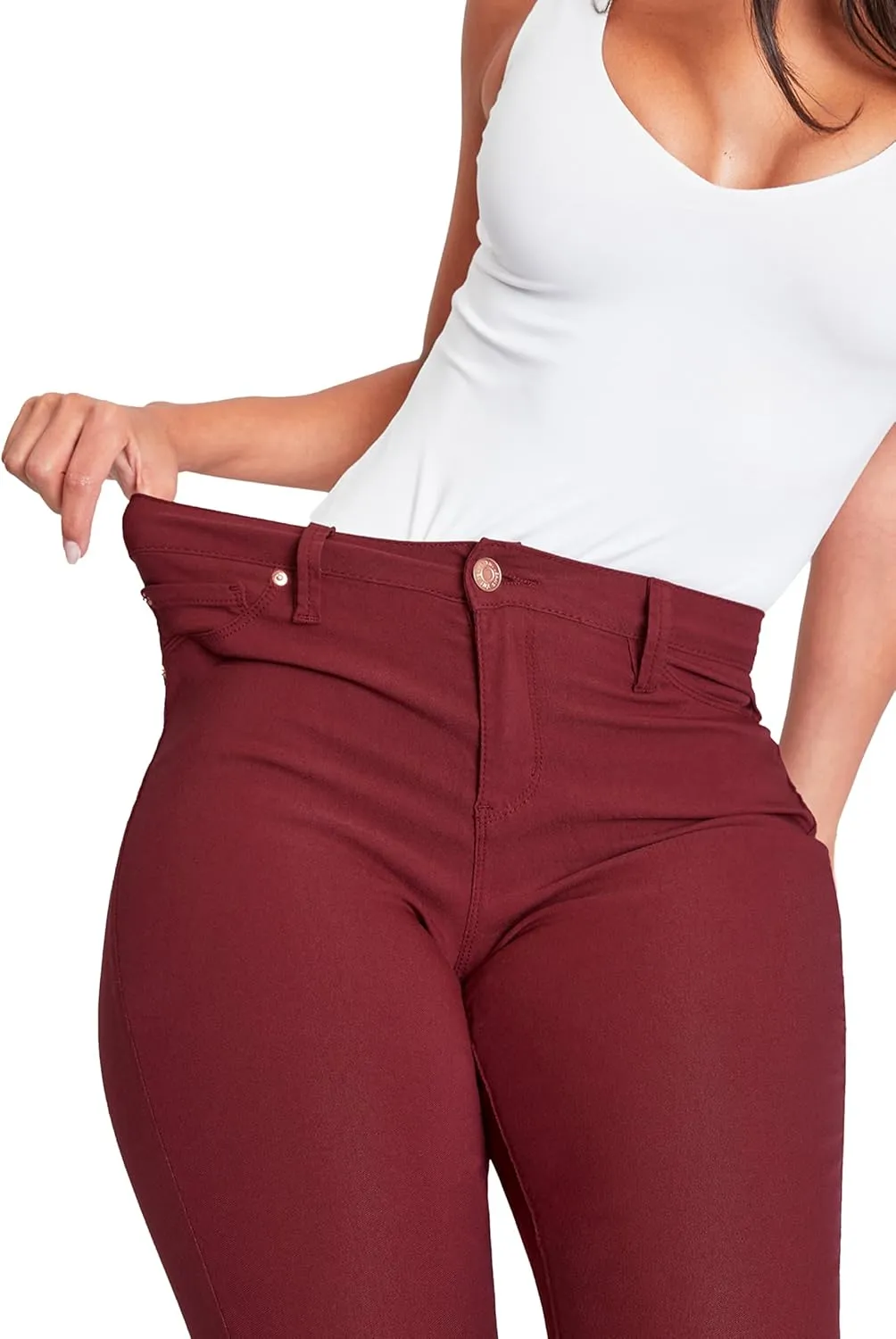 YMI Women's Hyperstretch Forever Color Flare Pants