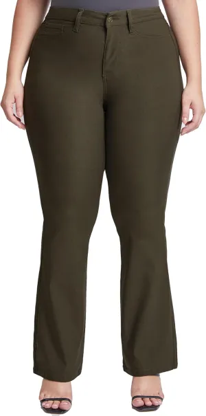 YMI Women's Hyperstretch Forever Color Flare Pants