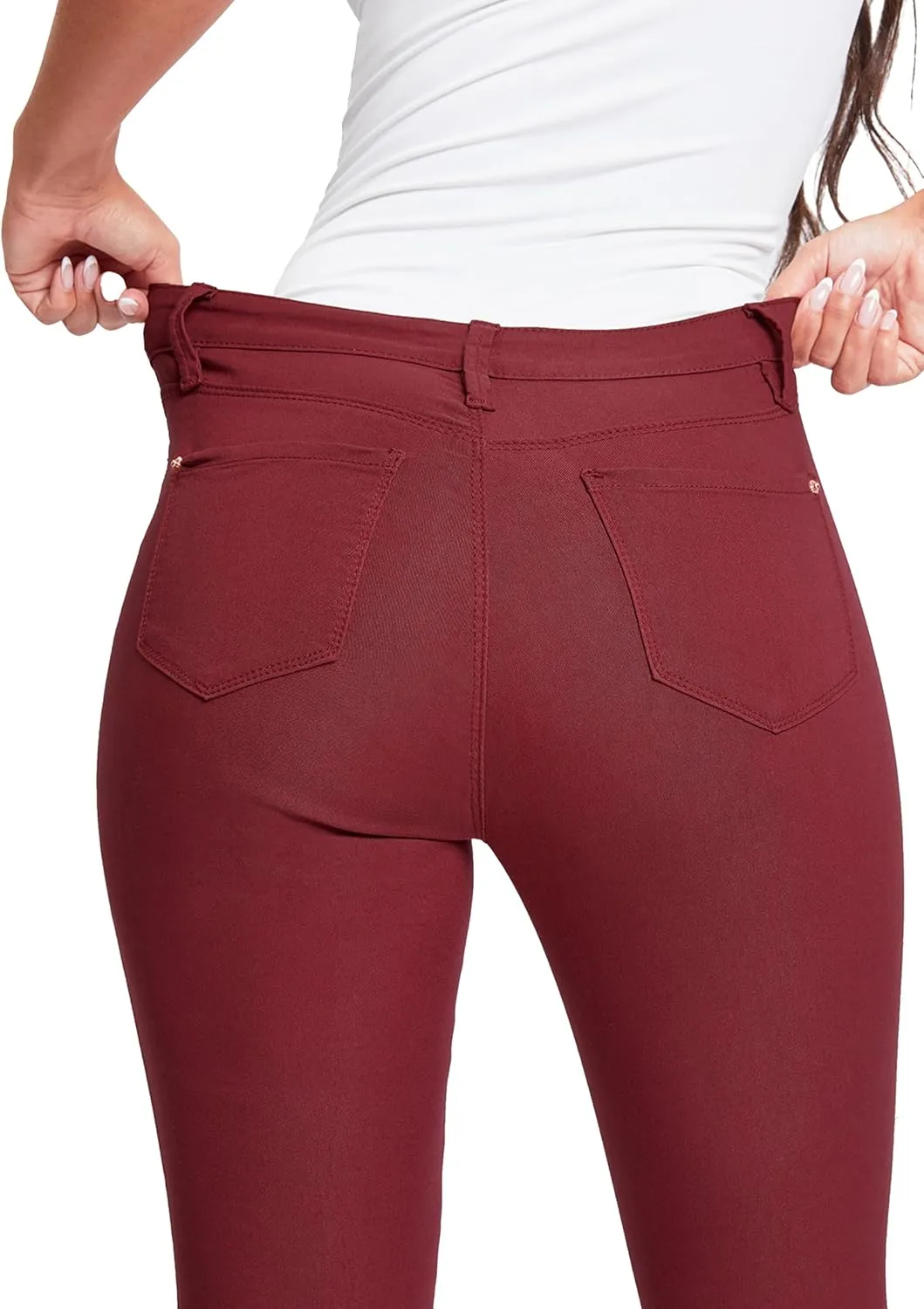 YMI Women's Hyperstretch Forever Color Flare Pants