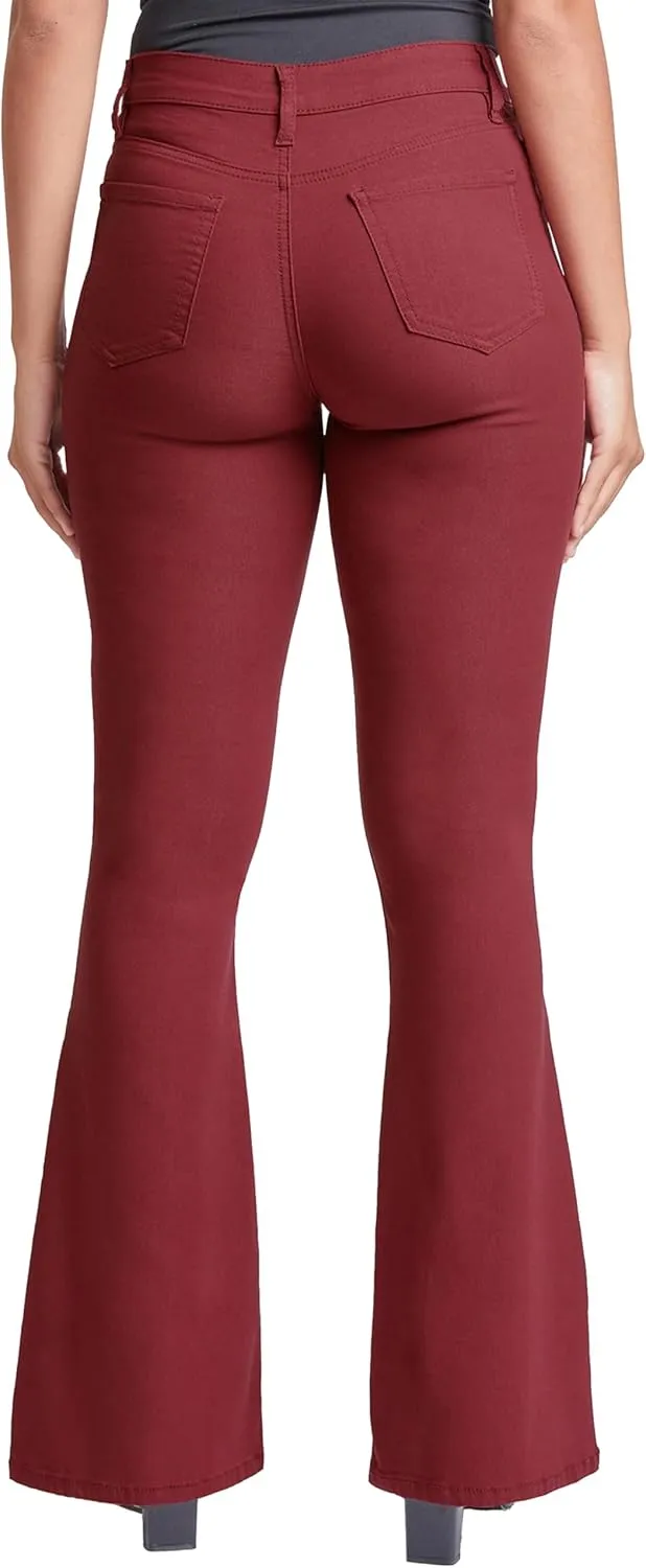 YMI Women's Hyperstretch Forever Color Flare Pants