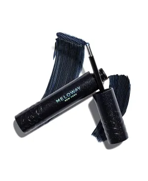Your Way Mascara - Adjustable Wand, Lash-Conditioning Formula - Volumizing Lashes, Long-Lasting - Amino Acids, Argan Oil, Red Algae Extract - Vegan, Cruelty-Free, Clean - Blue Jeans - 8 ml