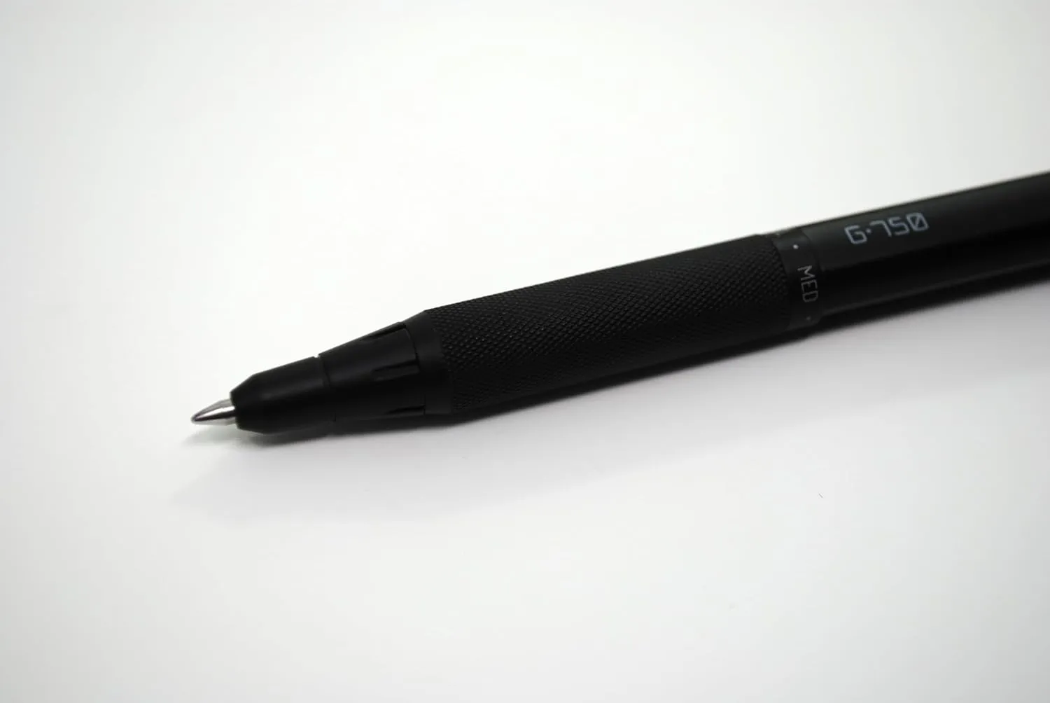 Zebra Pen G-750 Retractable Gel Pen, Black Brass Barrel, Medium Point, 0.7mm, Black Ink, 2-Pack (49812)
