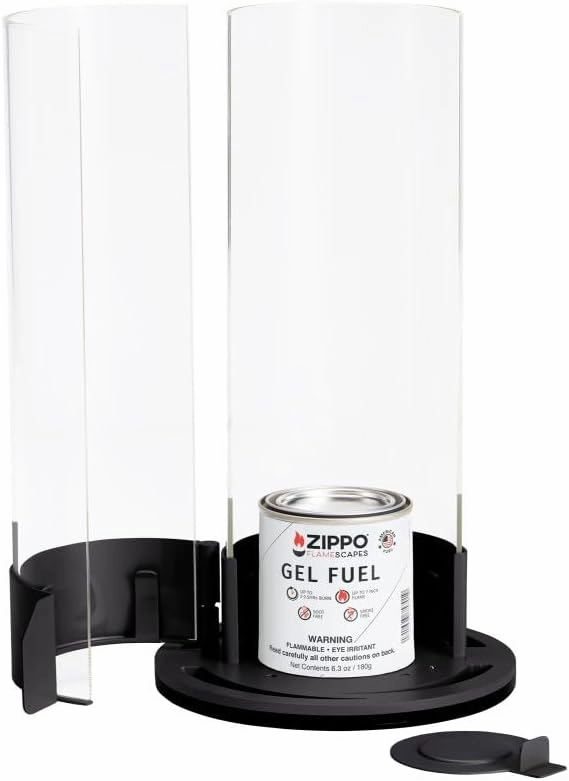 Zippo FlameScapes™ Spiral Fire Feature - Black (Empty)