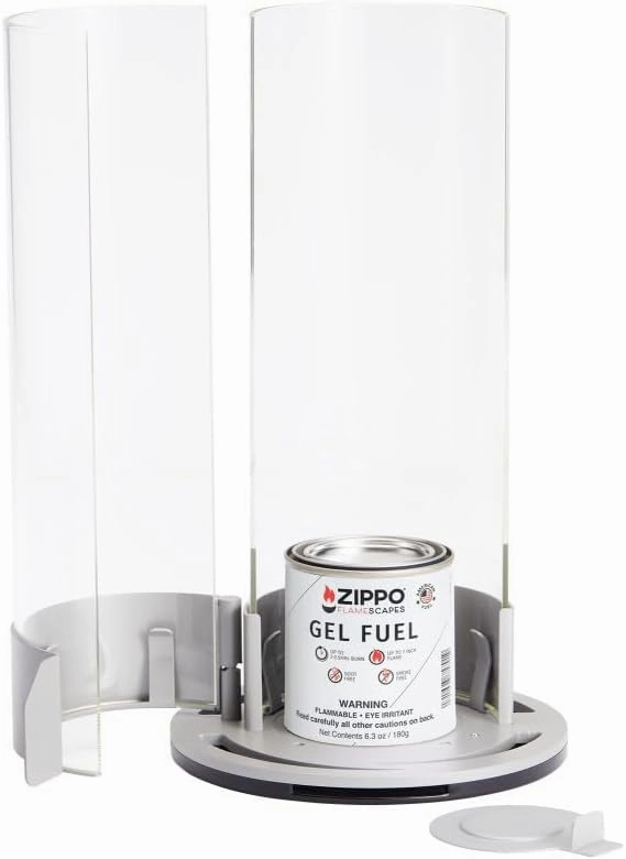 Zippo FlameScapes™ Spiral Fire Feature - Silver (Empty)