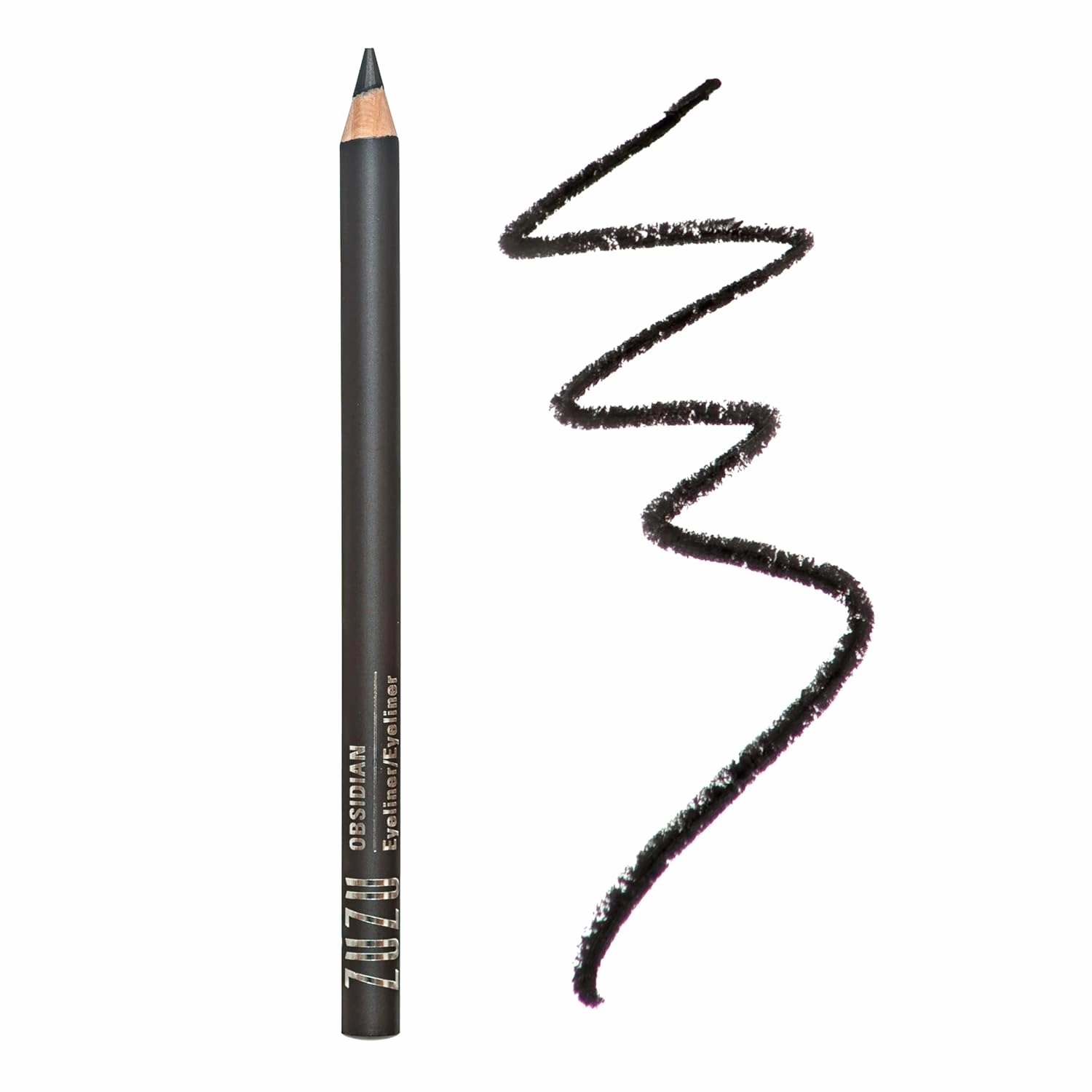 Zuzu Luxe Eye Defining Pencil (Obsidian- Black), Ophthalmologist tested, hypoallergenic and water resistant liner